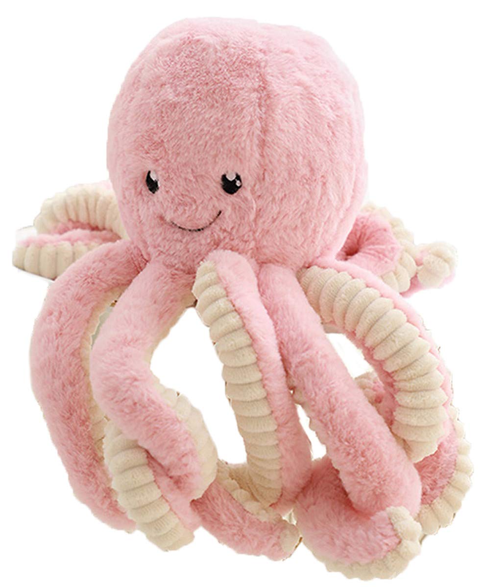 

YYFRIEND Милая плюшевая игрушка-симулятор осьминога, подушка для украшения дома розовый