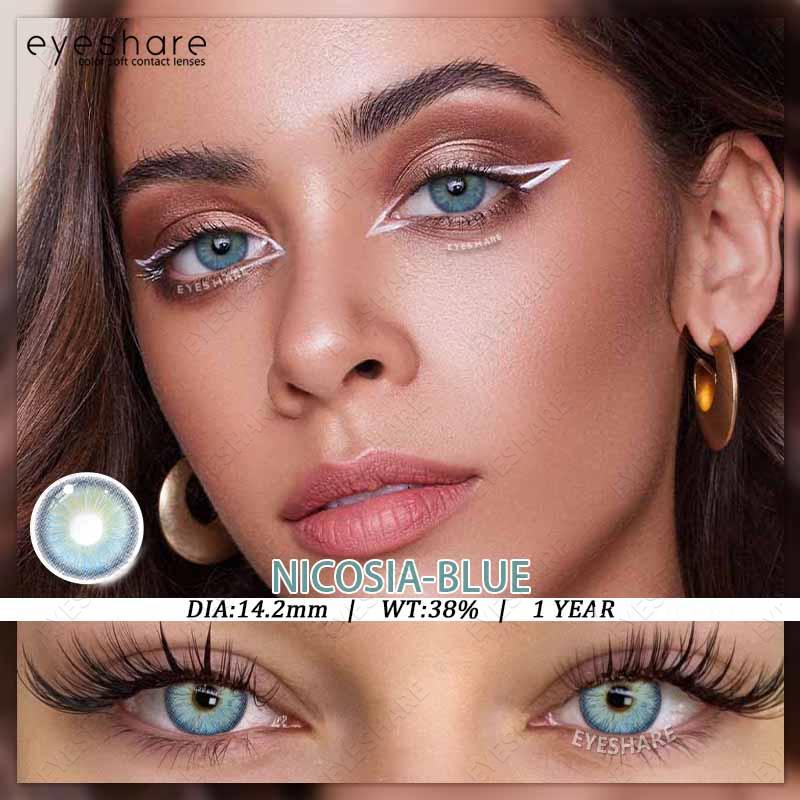 Eyeshare Colored Contact Lenses Purple Fashion New Style Contact Lenses Gray Natural Comfortable Colored Lenses Pink Makeup Colored Lenses 1 Pair