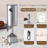 Automatic Adjustable Spices Grinder For Cooking Rechargeable Design With Transparent Window Kitchen Accessory