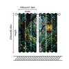 Set Of 2 Filtering Curtains Excluding Rods Non Movable Without Batteries Enchanted Forest Butterfly Use Bedrooms Curtain For Sleeping Area Made