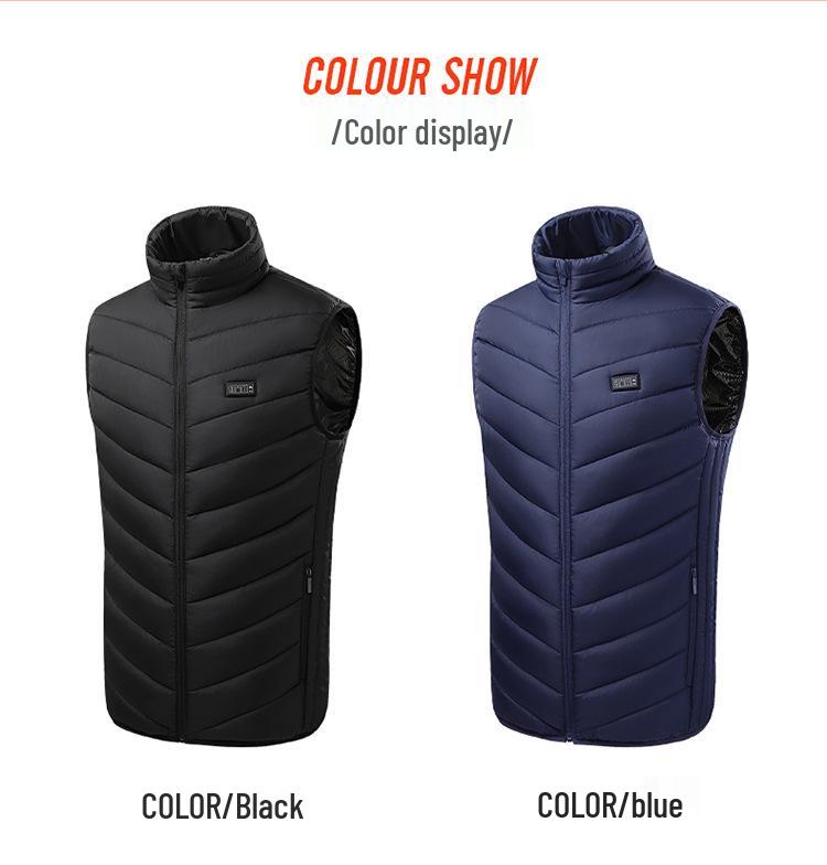 Cross-Border Smart Electric Heating Vest - Down Cotton Jacket