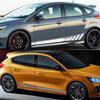 For Focus ST Car Sticker Door Side Decal Kit Auto Wrapping Vinyl Film Waterproof Vehicles Stickers Car Accessories Decoratio