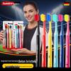 Japanese Brand Dopamine Adult Wide Head Soft Bristle Toothbrush - 3 Pack for Couples