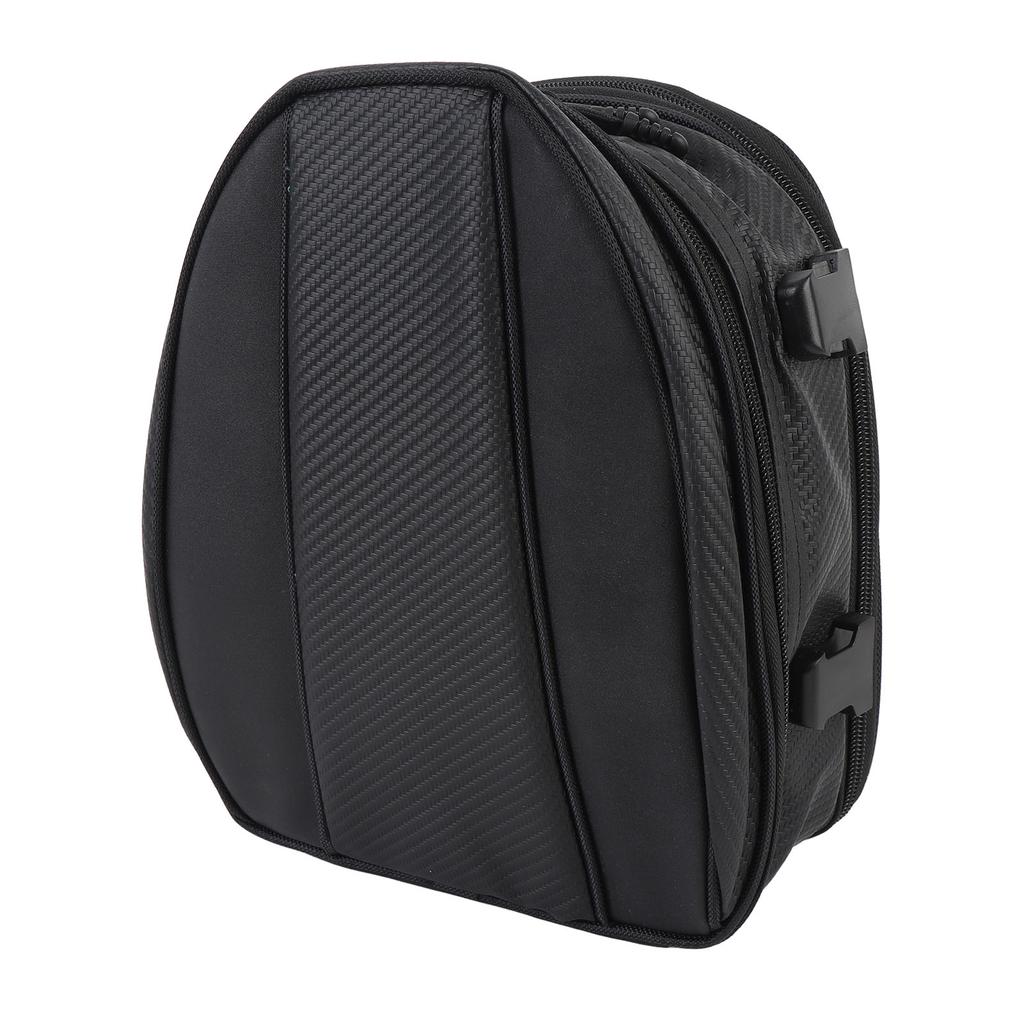 Motorcycle Tail Bag 7.5L To 10L Expandable Waterproofing Stylish Look Travel Luggage Bag with Rain Cover