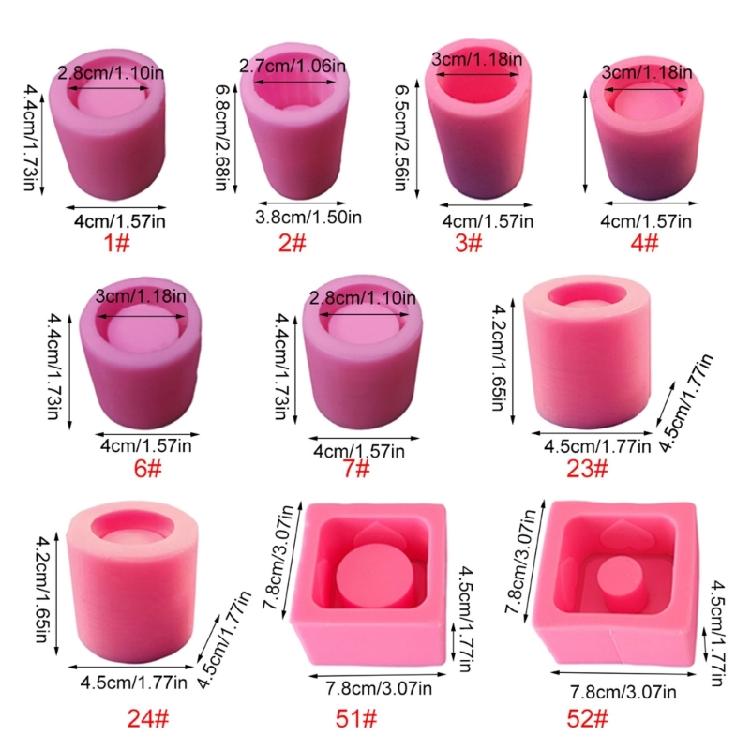 Resin Epoxy Candlestick Silicone Mold Candle Holder Mould DIY Craft Plasters Mold