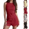 Women's Sleeveless Tank Top and Shorts Pajama Set Soft Comfortable Casual Two Piece Lounge Sleepwear Summer Homewear