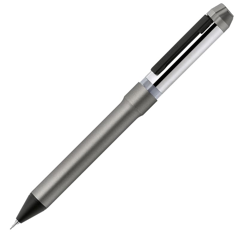 

zebra multifunction pen Shabo Nu 0.7mm dark tone series stainless ash SB35-DA-SA
