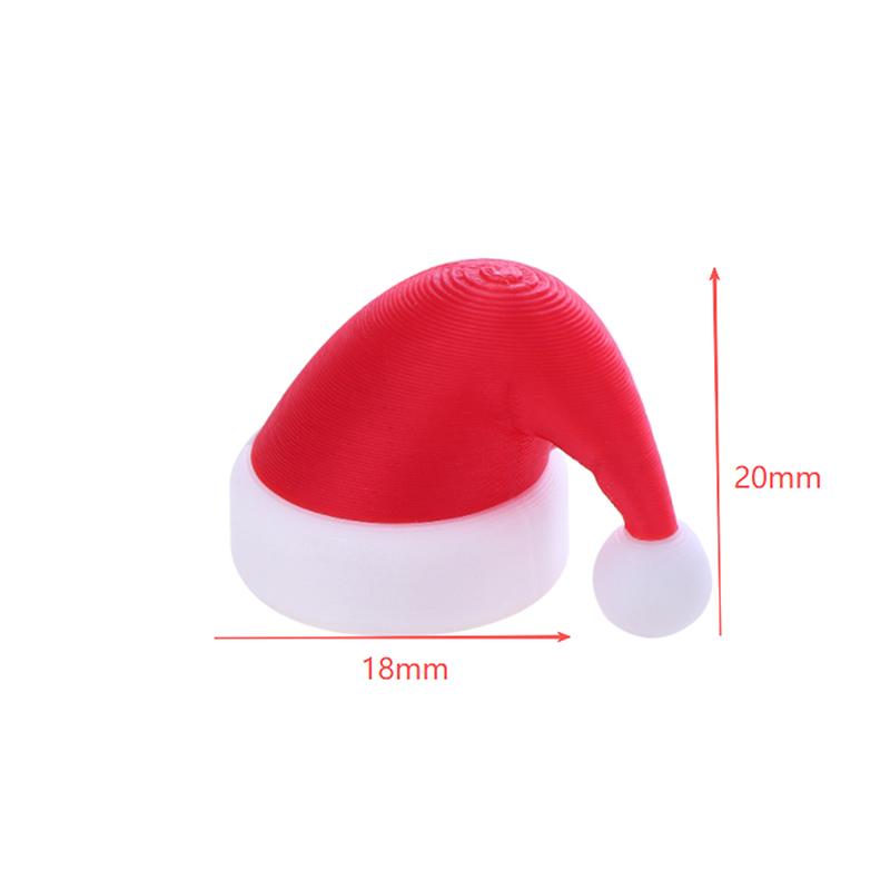 10/20Pcs 3D Printed Christmas Santa Hat Wine Bottle Ornaments Home Xmas Decorations Alcohol Bottle Mouth Decorative Caps Gift
