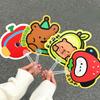 Irregular Hand Fans Kawaii Animals Shape Fans Rabbit Bear Applie Shape Decorative Fan for Summer Handheld Fan for Kids Wholesale