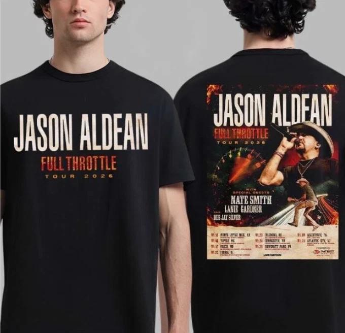 Футболка Jason Aldean Full Throttle Tour 2026 Северная Америка 3XL
