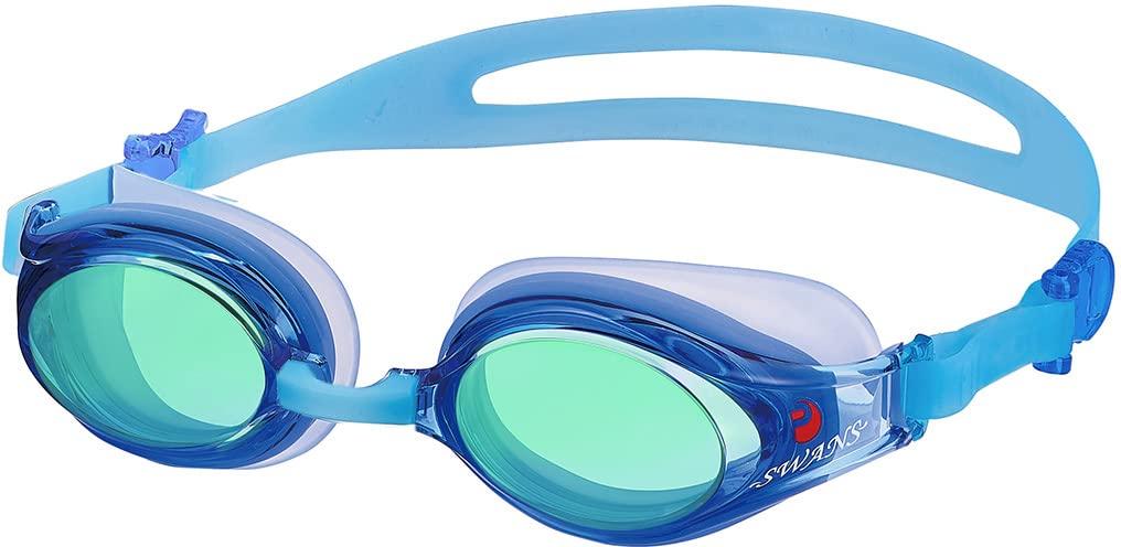 

SWANS Сделано в Японии Очки для плавания PAF BLEM Blue x Emerald Mirror Fitness Adults SW-30M