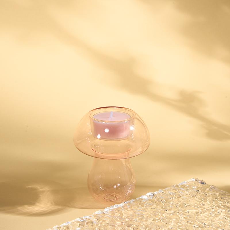 

1 шт. Подсвечник в виде гриба, минималистичный дизайн вазы в виде гриба, романтические настольные украшения, декоративные украшения, 5 стилей