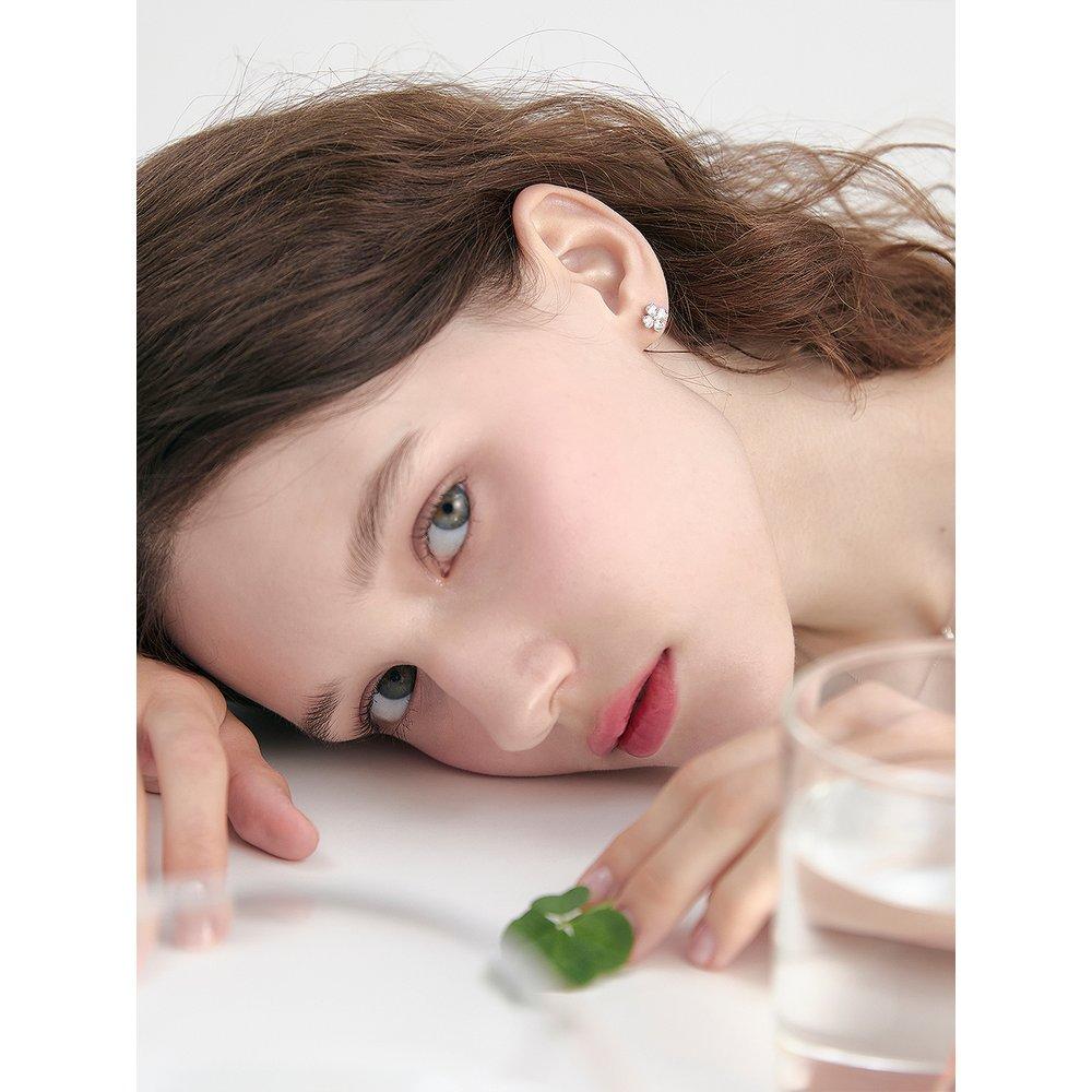 [Rosemont] Silver Clover Earrings Ra24C27A