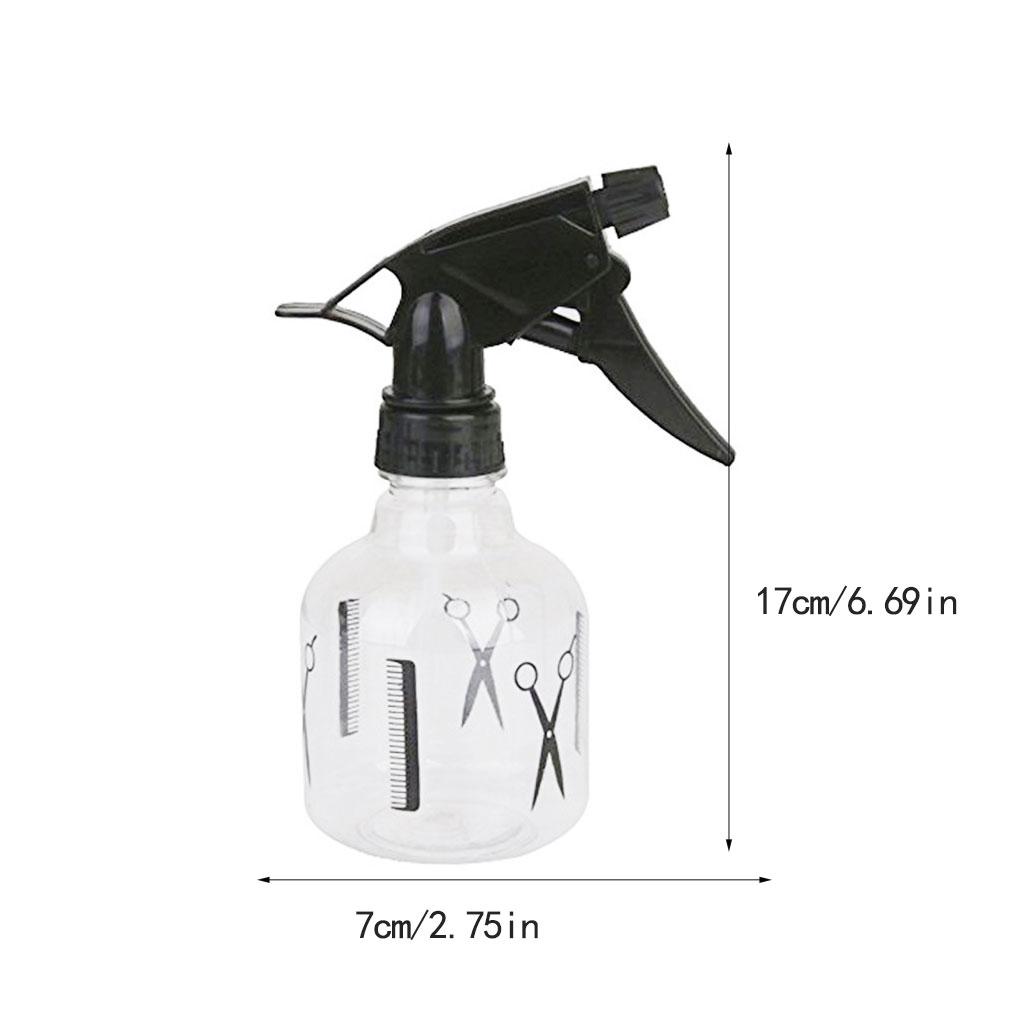 Butelka z rozpylaczem fryzjerskim Napełniany pojemnik na płyn Przezroczysty salon fryzjerski 250 ml Butelki z rozpylaczem Akcesorium do spryskiwania