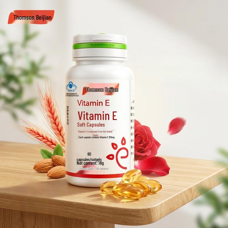 BYHEALTH Vitamin E 60 Tablets for Adults