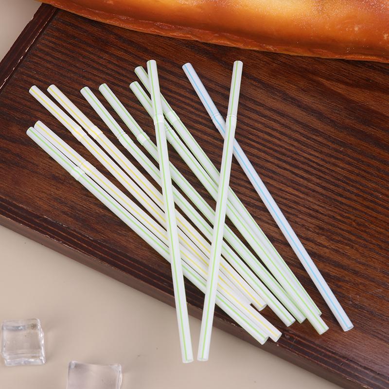 100Pcs Drinking Straws Colorful Flexible Wedding Party Supplies Drinking Straws Kitchen