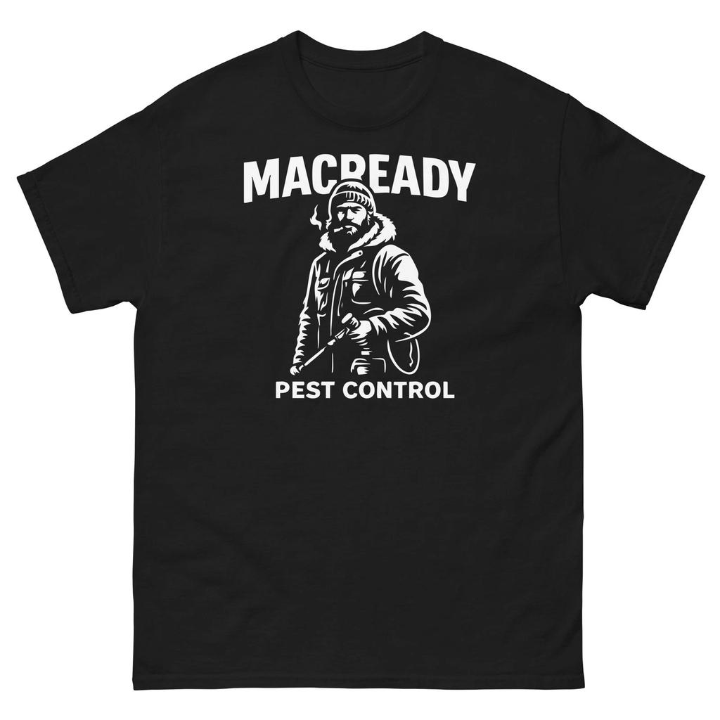 Macready Pest Control Thing Graphic 100% Cotton T-shirt Mens Tees Top Unisex classic tee