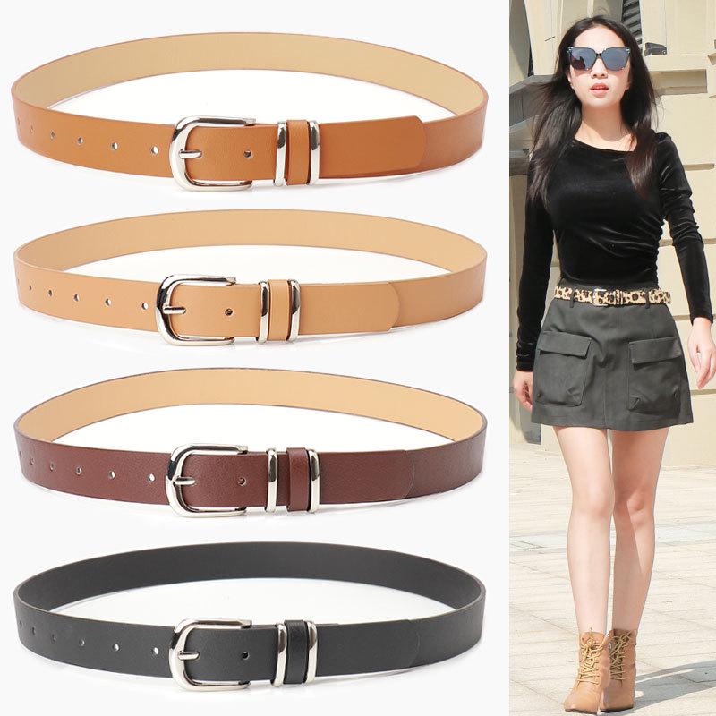 Leopard Print Double Circle Waist Belt - Women's PU Leather Versatile Accessory for Jeans and Dresses