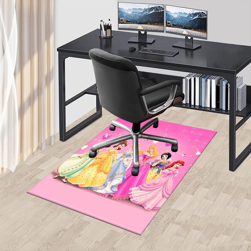 Princesses Colorful Dresses Carpet For Playroom Bedroom Living Room Sofa Home Decorkids Game Area Rug Nonslip Floor Mat