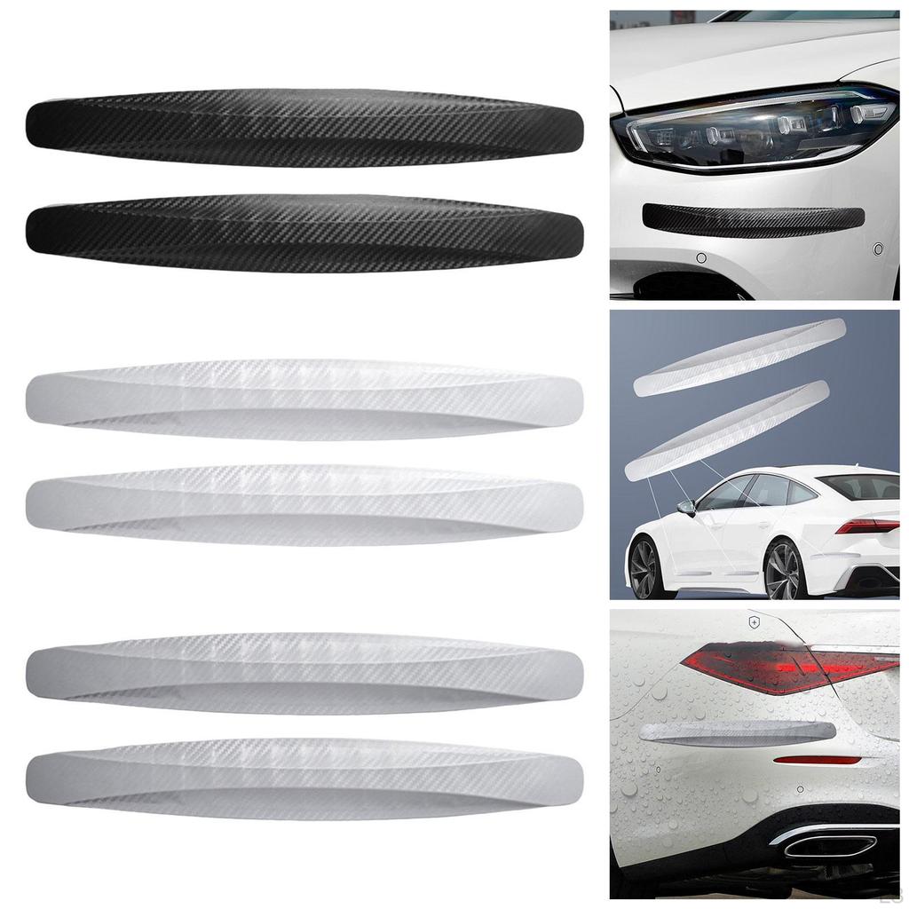 2 Pieces Universal Car Protectors Front Back Spare Parts PVC Anti Scratch Strips Stickers for SUV