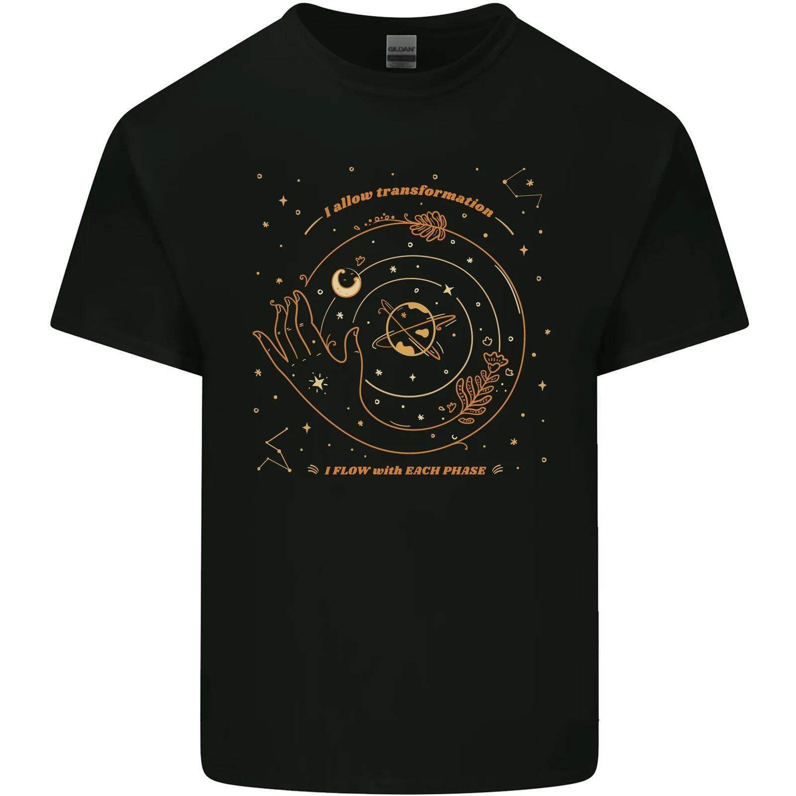 Moon Phases Celestial Pagan Kids T-Shirt Childrens S