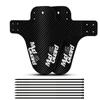 2Pcs Mountain Bike Mudguard 3D Carbon Fiber Twill MTB Fender Front/Rear Tire Wheel Universal Suitable For Disc Brake Bicycle