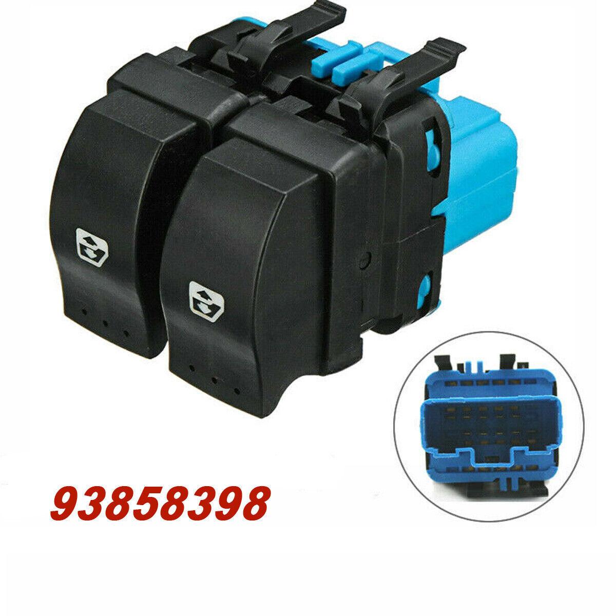 

Электрический выключатель стеклоподъемника переднего правого окна 93858398 подходит для Vauxhall/Opel Vivaro чёрный