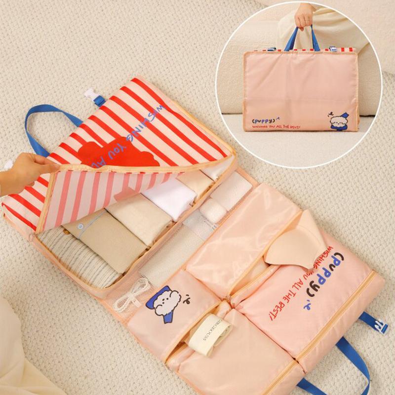 Foldable Travel Storage Bag, Portable Hanging Waterproof Multi-Functional Organizer For Underwear & Socks