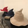 Cotton Wizard Halloween Witch Hat Tip Foldable Magic Hat