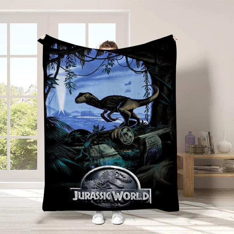 Fluffy Blanket  J-Jurassic Park Bed Sofa Camp Nap Bedroom Decor Bedspread Soft Fleece Home Textile Birthday Wedding Gift Blanket