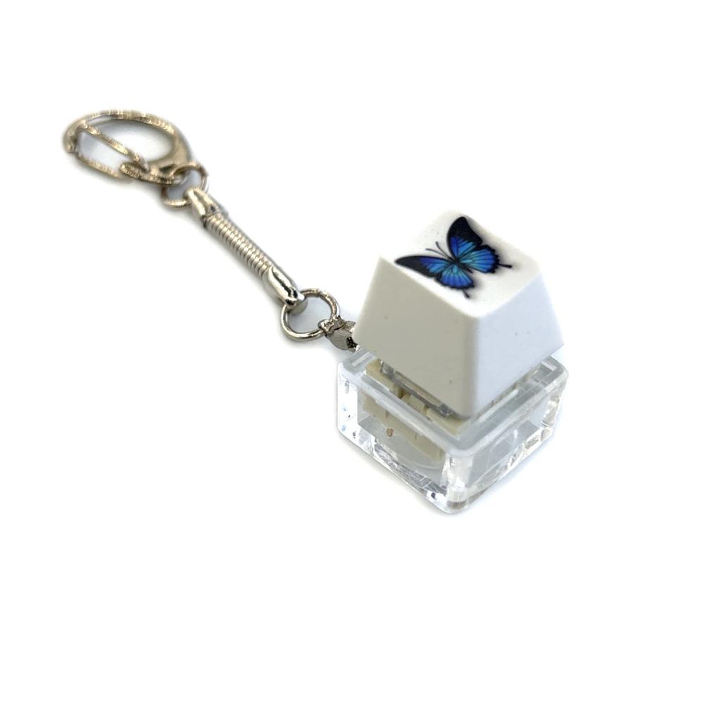 Decompression Keychain Mechanical Keyboard Button Keyring Fingertip Key Cap Pendant Antistress Toy