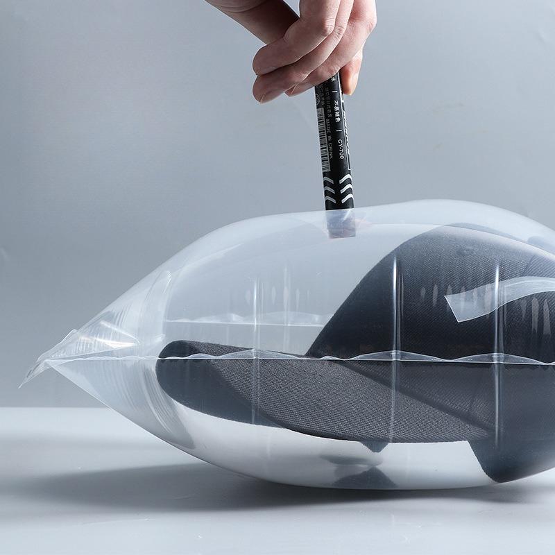 Inflatable Filling Bag for Sunglasses Hat Bottom Opening Pressure Resistant Air Packaging Duck Tongue Cap Flower DIY Anti Squeezing Protective Pockets
