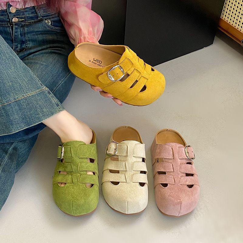 Dámské platformové římské sandály Birkenstock: Letní nazouvací pletený sportovní styl s vnitřním zvýšením výšky