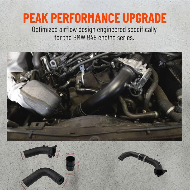 Upgraded Turbo Charge Pipe for BMW B46 B48 2.0L Turbo Engine | 320i 330i 420i 430i F30 F31 LCI