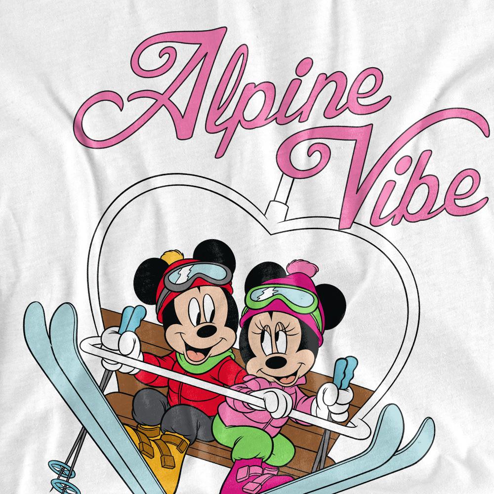 Disney Unisexové tričko pro dospělé s motivem Mickey Mouse z Alpine Vibes