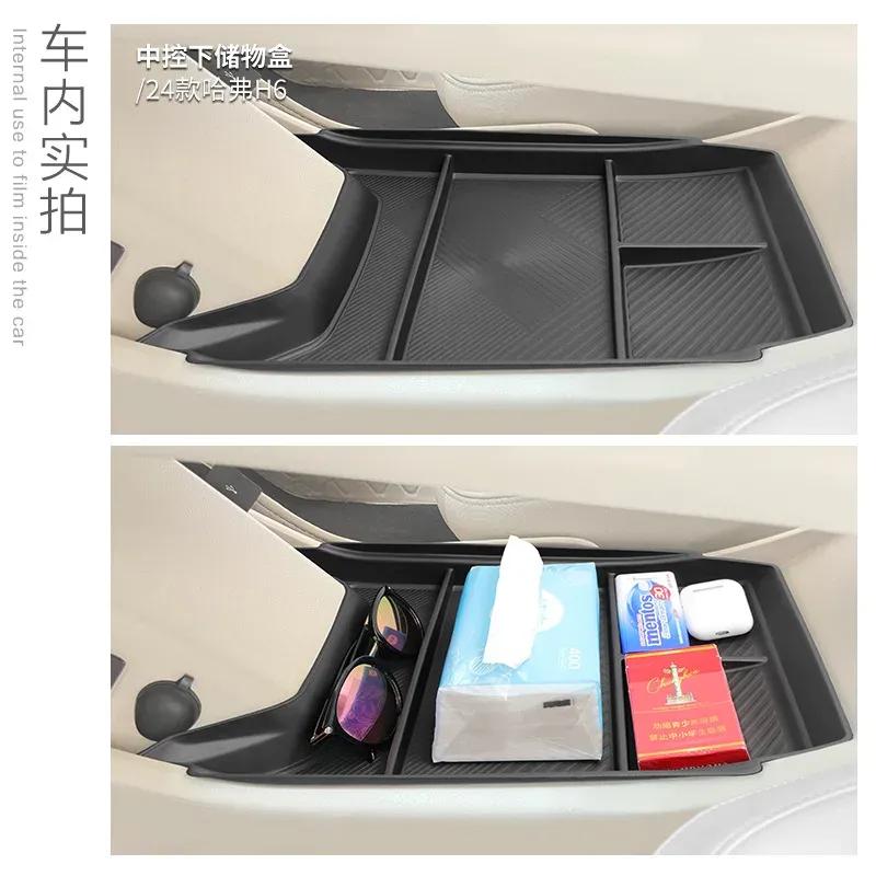 Armrest Box Storage Box Central Control For Haval H6 2024 in The Car Lower Layer Modification Storage Box Storage