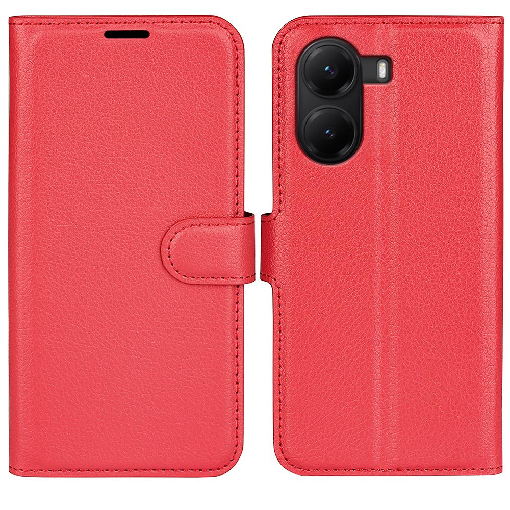For Xiaomi Poco X7 Pro 5G Case Litchi Texture Shockproof Leather Wallet Phone Cover