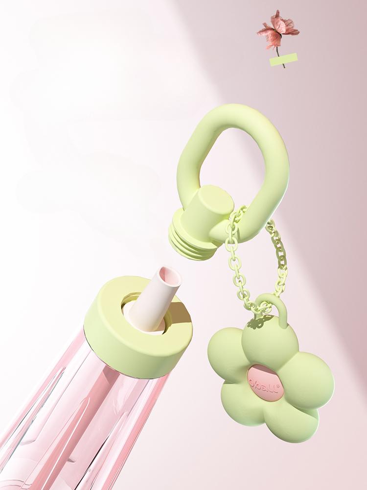 Göttinnenbecher Mädchen Hohes Aussehen Haushalts-Tragbare Flaschen Sommer Hochtemperaturbeständigkeit Große Kapazität Strohbecher