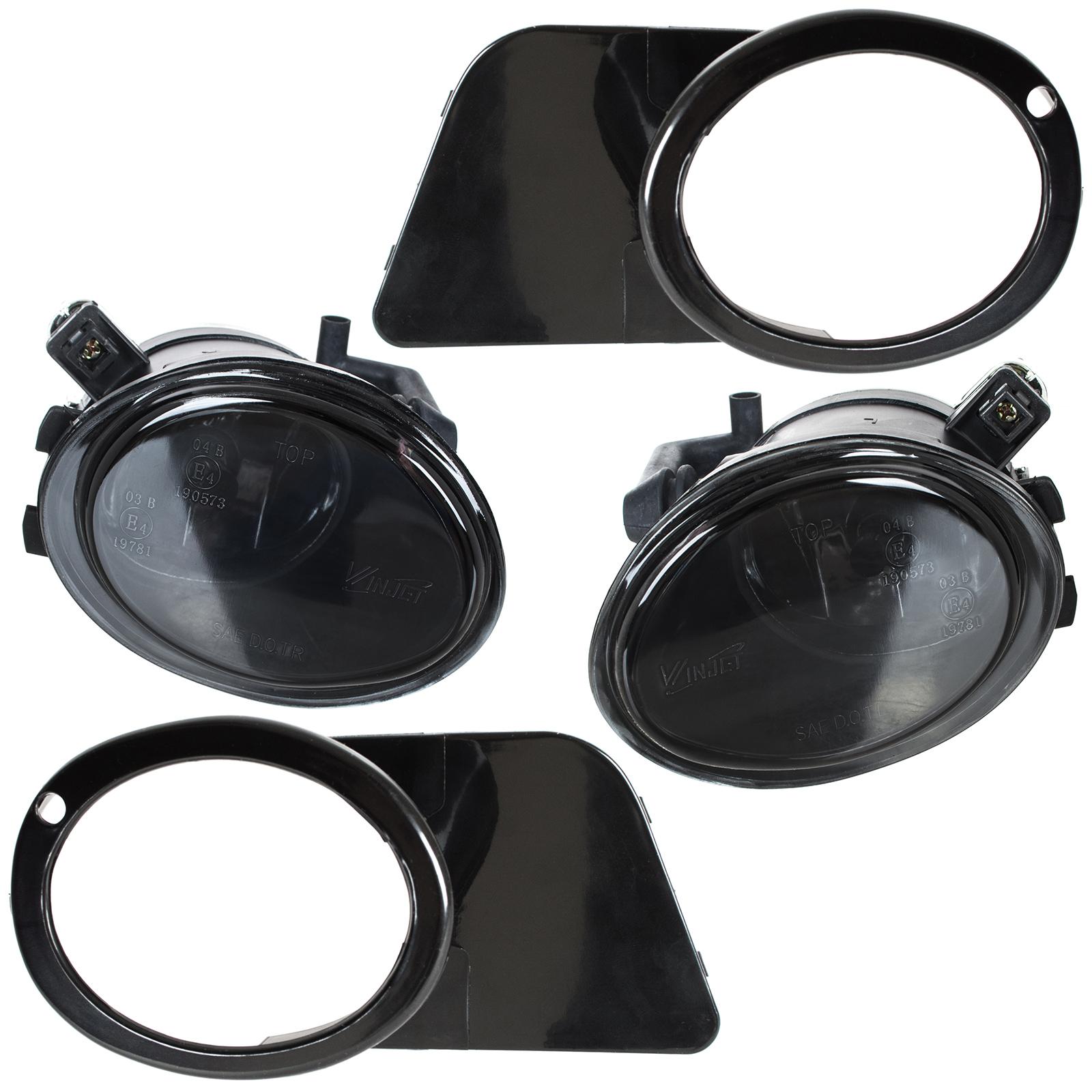 BMW 5 E39 M-Package M5 96-03 SMOKED halogen lights with frames left + right 4 pcs. SET