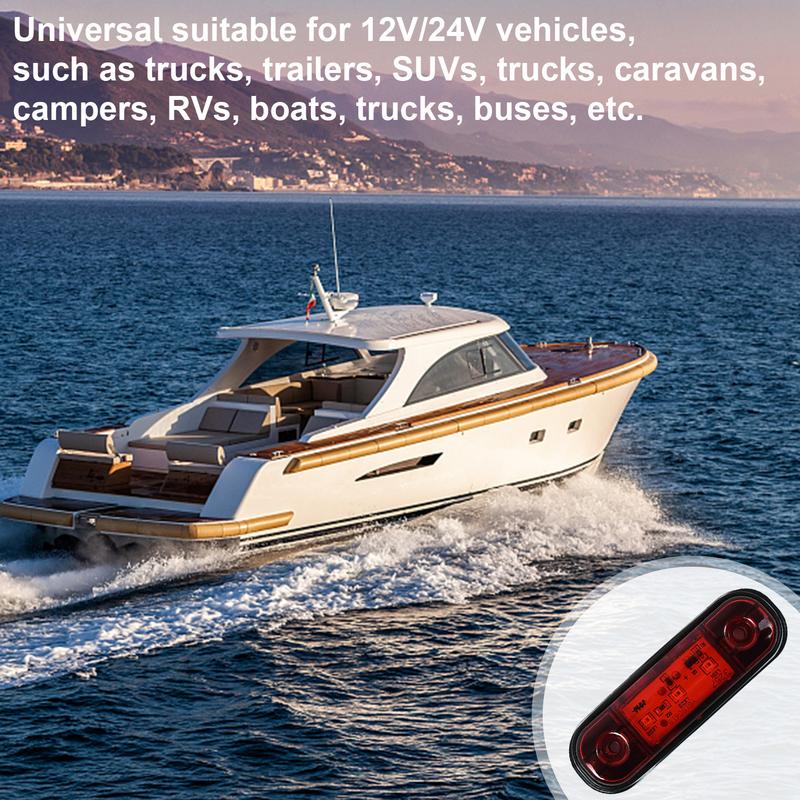 Side Marker Lights For Trailer Trucks Waterproof Tail Lights Marker LED Lamps Vehicle Night Driving Light With High Brightness