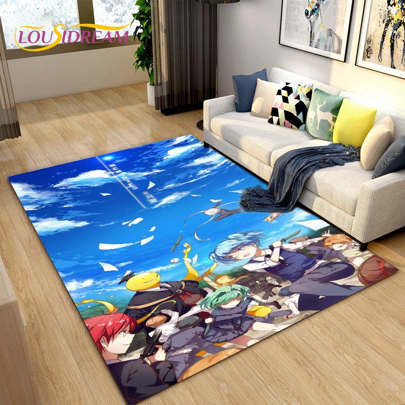 Assassination Classroom Octopus Teacher Area Rug,Carpet Rug for Living Room Bedroom Sofa Doormat Decoration, Non-slip Floor Mat