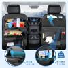 Car Seat Back PU Back Seat Storage Car Seat with Folding Tablet Drink Large Waterproof and Convenient Seat Car Accessories Pocket, Material, Bag,