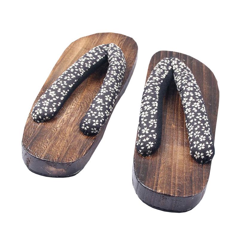 Buy Wooden Men Summer Geta Fashion Japanese Kimono Flip Flops Wood