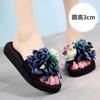 Fashion Flower Female Shoes Slippers Soft Slides Fashion Summer Clogs Woman 2025 Comfort Luxury Beach Flat Floral  Shoes Women Slippers
