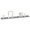 VidaXL Wall Shelves 2 Pcs Grey 100x9x3 Cm