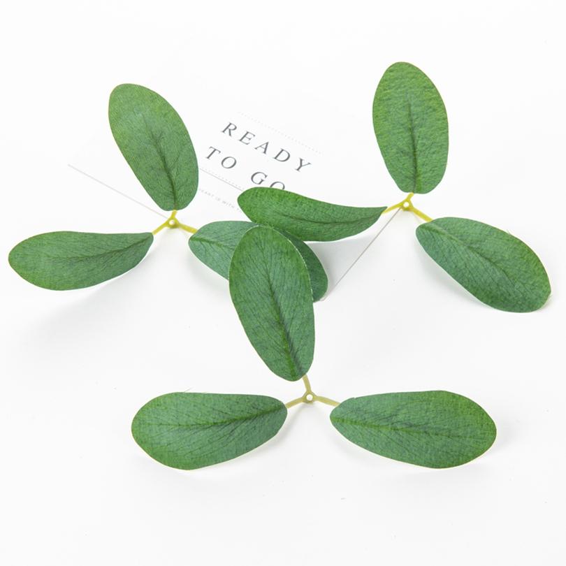 

50Pcs 3Leaf Artificial Plant Green Rose Leaf Home Vase Wedding Bouquet Christmas Decoration Outdoor Garden Flower DIY Scrapbook 10pieces зелёный