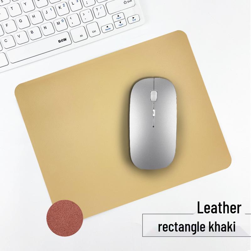 Customizable Multi-Color PU Leather Mouse Pad - Durable, Dirt-Resistant, Available In Square or Round Shapes.