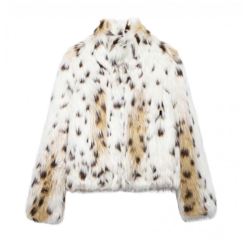 ZA Womens Thick Faux Fur Coat Winter Warm Fluffy Jacket Daily Wear