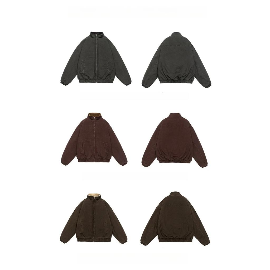 Japanische Vintage Polarfleecejacke Herren Winter Hochwertige Dicke Jacke Koreanische Streetwear Locker Paar Trendiger Warmer Mantel Männlich