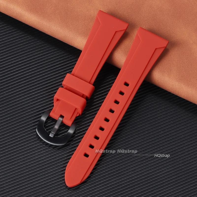 Soft Silicone Watchband for Panerai Strap 22mm 24mm 26mm Rubber Watch Band for Seiko Men Women Sport Replacement Bracelet